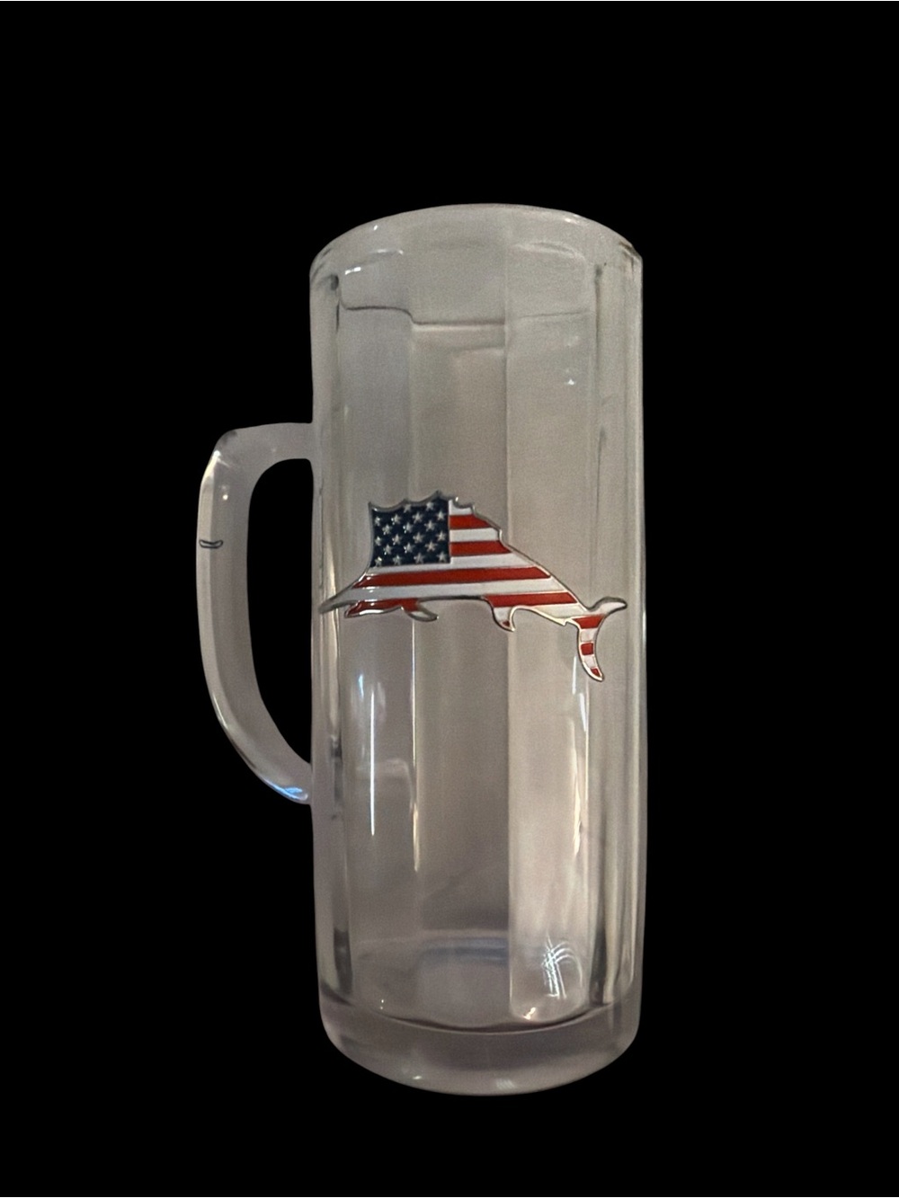 Tommy Bahama American Flag Marlin Tall Mug Beer Glass